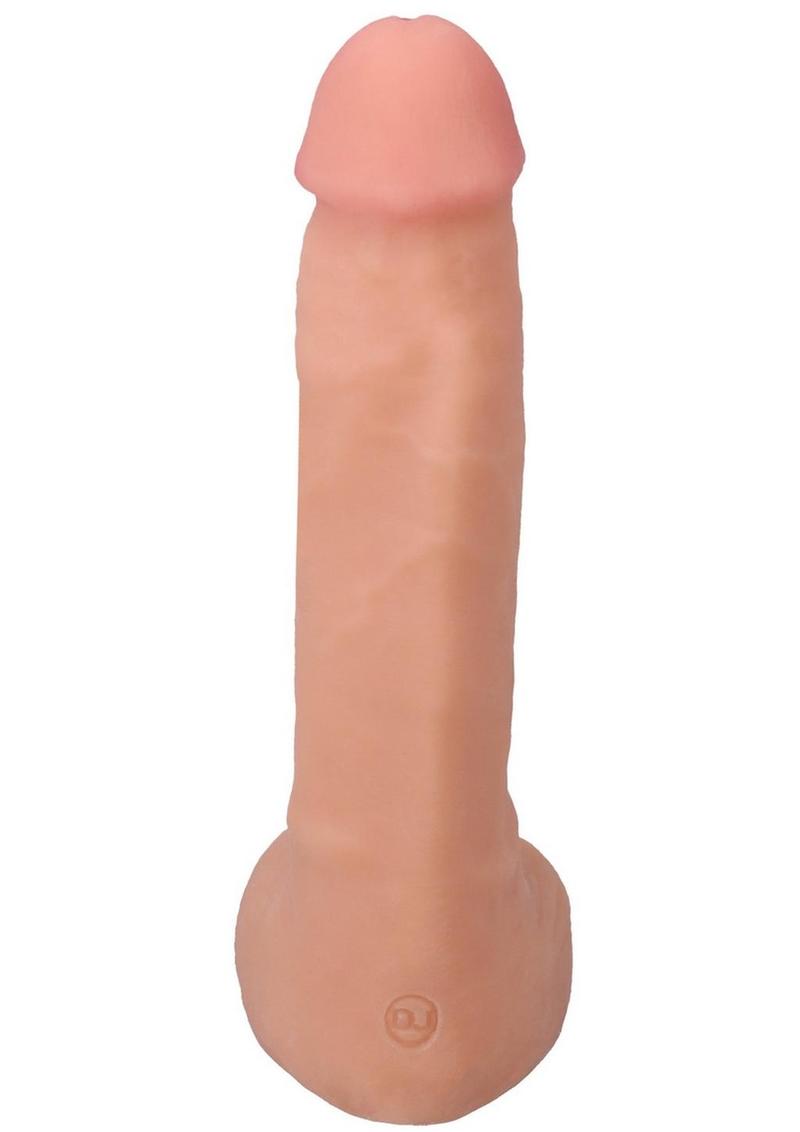 The Realistic Cock with Balls Ultraskyn Squirting with Removable Vac-U-Lock Suction Cup 9.5in - Vanilla