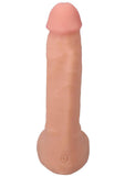 The Realistic Cock with Balls Ultraskyn Squirting with Removable Vac-U-Lock Suction Cup 9.5in - Vanilla