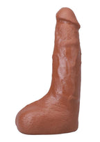 The Realistic Cock with Balls Ultraskyn Squirting with Removable Vac-U-Lock Suction Cup 9.5in - Caramel