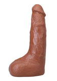 The Realistic Cock with Balls Ultraskyn Squirting with Removable Vac-U-Lock Suction Cup 9.5in - Caramel