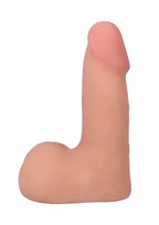 The Realistic Cock with Balls Ultraskyn Removable Vac-U-Lock Suction Cup 5in - Vanilla