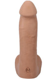 The Realistic Cock with Balls Ultraskyn Removable Vac-U-Lock Suction Cup 7in - Caramel