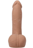 The Realistic Cock with Balls Ultraskyn Removable Vac-U-Lock Suction Cup 7in - Caramel