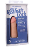 The Realistic Cock Ultraskyn Removable Vac-U-Lock Suction Cup 5in - Vanilla