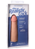 The Realistic Cock Ultraskyn Removable Vac-U-Lock Suction Cup 7in - Vanilla