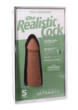 The Realistic Cock Ultraskyn Removable Vac-U-Lock Suction Cup 5in - Caramel