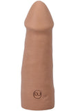 The Realistic Cock Ultraskyn Removable Vac-U-Lock Suction Cup 5in - Caramel