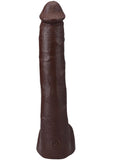 Doc Johnson Signature Cocks Ultraskyn Pressure Dildo with Removable Suction Cup 10in - Chocolate