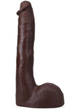 Doc Johnson Signature Cocks Ultraskyn Pressure Dildo with Removable Suction Cup 10in - Chocolate