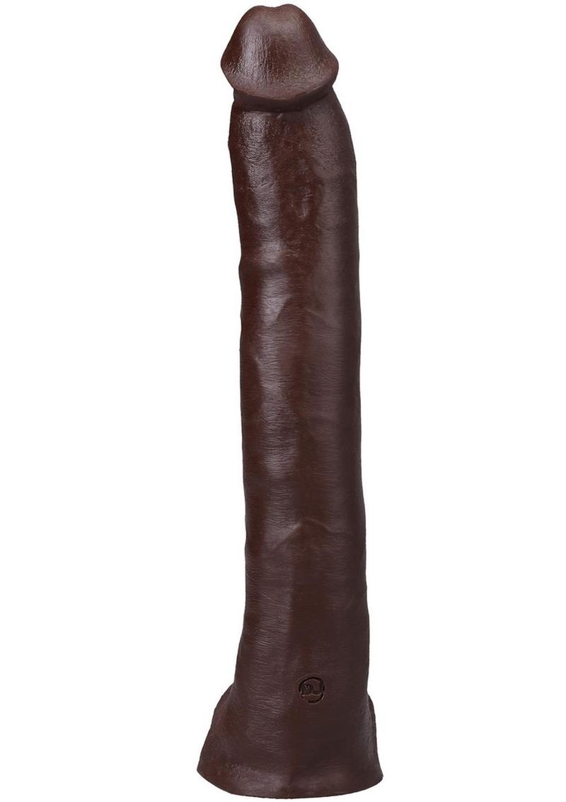 Doc Johnson Signature Cocks Ultraskyn Hollywood Cash Dildo with Removable Suction Cup 11in - Chocolate