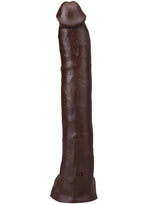 Doc Johnson Signature Cocks Ultraskyn Hollywood Cash Dildo with Removable Suction Cup 11in - Chocolate