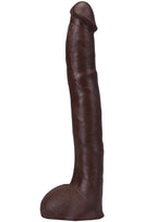 Doc Johnson Signature Cocks Ultraskyn Hollywood Cash Dildo with Removable Suction Cup 11in - Chocolate
