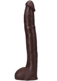 Doc Johnson Signature Cocks Ultraskyn Hollywood Cash Dildo with Removable Suction Cup 11in - Chocolate