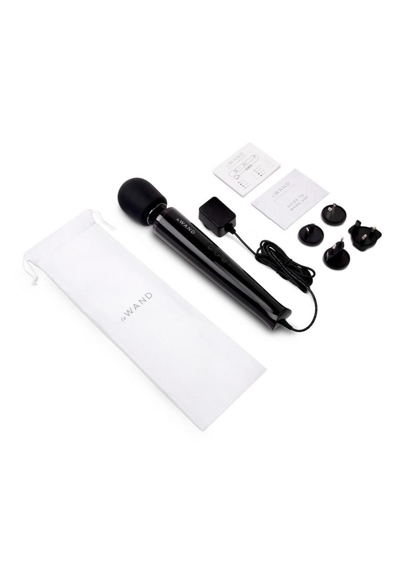 Le Wand Plug-in Massager - Sky Black