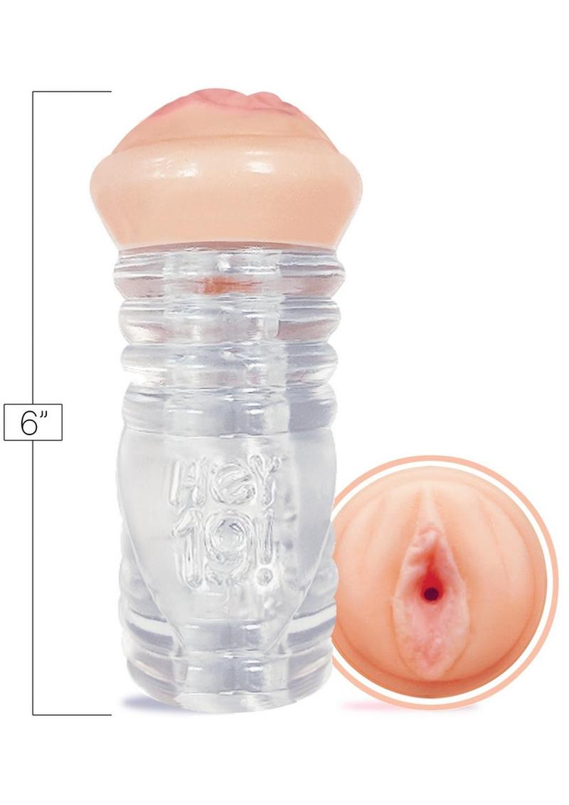 Hey 19!, ClearStroke Dual End Pussy Nadia Styles - Clear/Vanilla