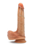 Renaissance Davinci Silicone Sliding Foreskin Dildo 8in - Caramel
