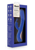 Blush Collection Harper Rechargeable Silicone Rabbit Vibrator - Midnight Blue