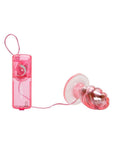 Tush Trainer Vibrating Butt Plug with Wired Remote Control - Pink