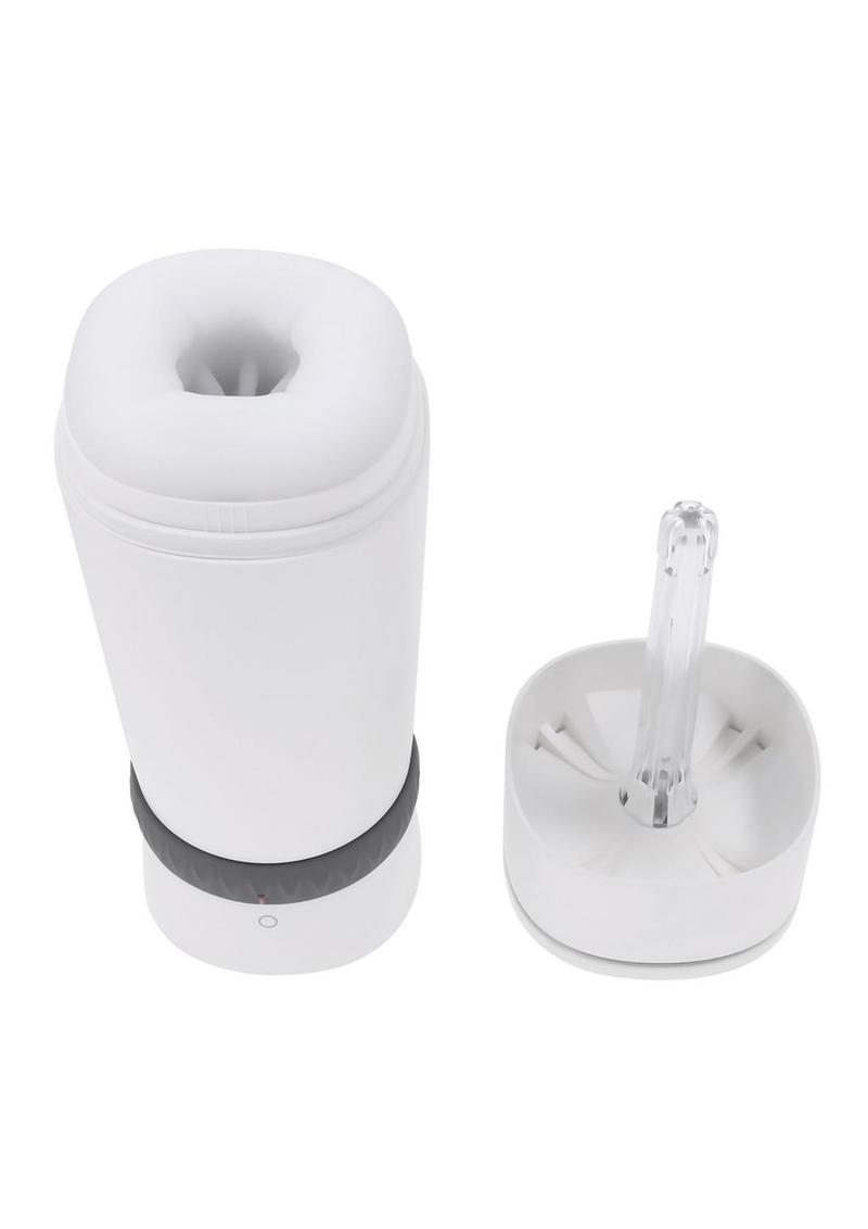 Playboy Twist &amp; Stroke Rechargeable Masturbator - White
