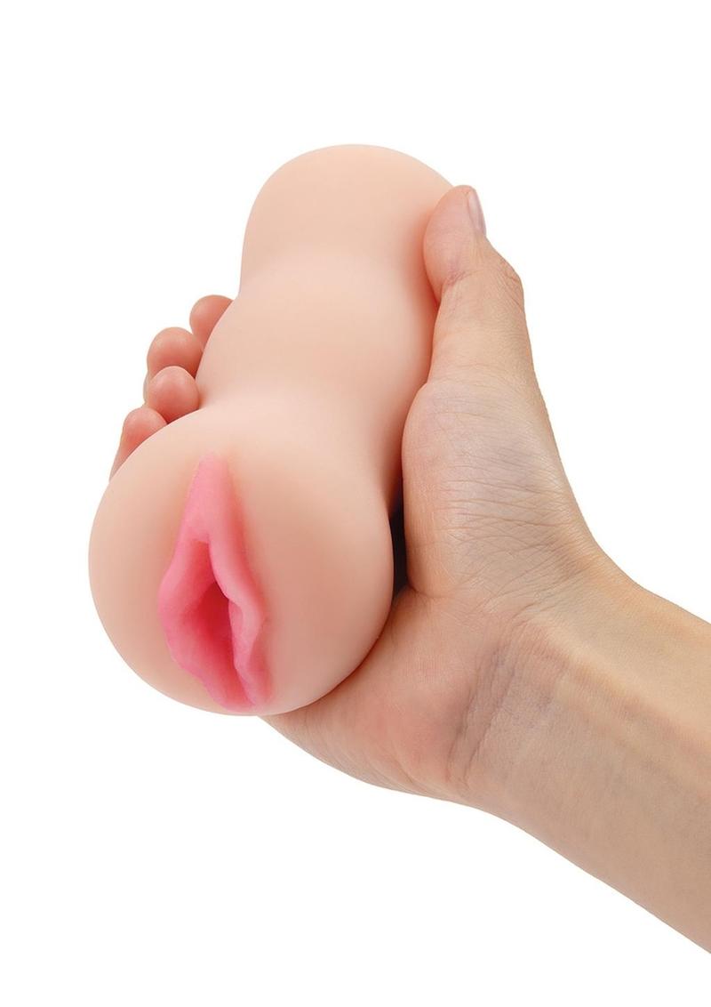 Zolo Stroke Off Super Tight Vibrating Rechargeable Pussy Stroker - Vanilla