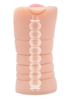 Zolo Stroke Off Vibrating Rechargeable Pussy Stroker - Vanilla