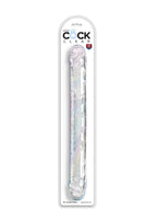 King Cock Clear Double Dildo 18in