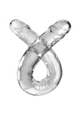 King Cock Clear Double Dildo 18in