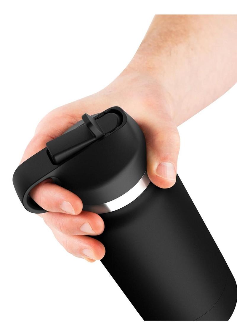 PDX Plus Fap Flask Thrill Seeker Stroker - Frosted/Black