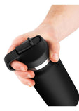 PDX Plus Fap Flask Thrill Seeker Stroker - Frosted/Black