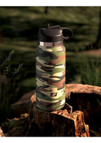 PDX Plus Fap Flask Happy Camper Stroker - Frosted/Camo