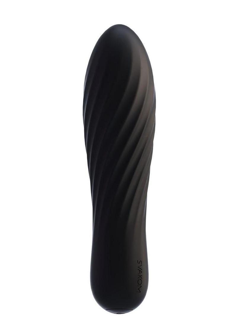 Svakom Tulip Rechargeable Silicone Bullet - Black