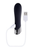 Back in Black Rechargeable Silicone Bullet - Black