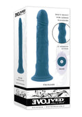 Tsunami Rechargeable Silicone Realistic Vibrator with Remote Control - Blue