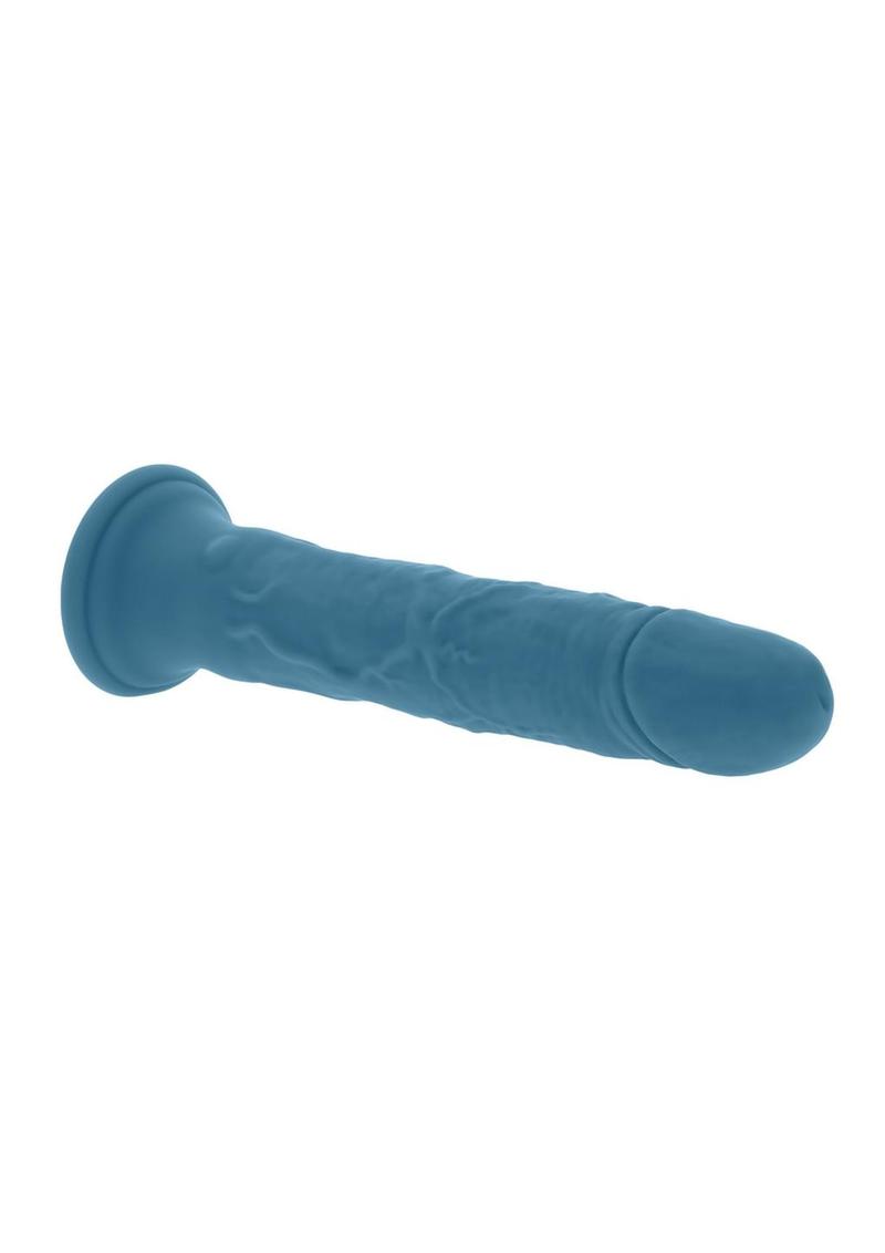 Tsunami Rechargeable Silicone Realistic Vibrator with Remote Control - Blue