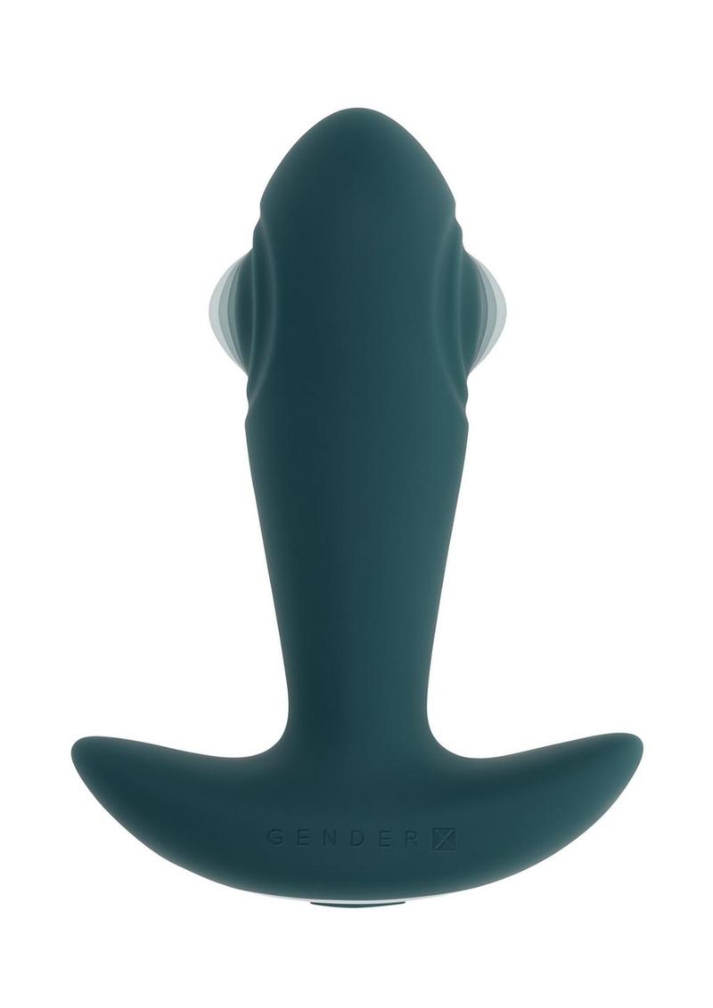 Gender X Tunnel Tapper Rechargeable Silicone Anal Plug - Green
