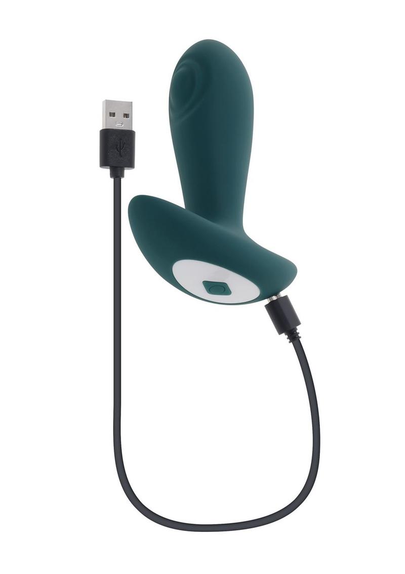 Gender X Tunnel Tapper Rechargeable Silicone Anal Plug - Green