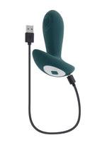 Gender X Tunnel Tapper Rechargeable Silicone Anal Plug - Green