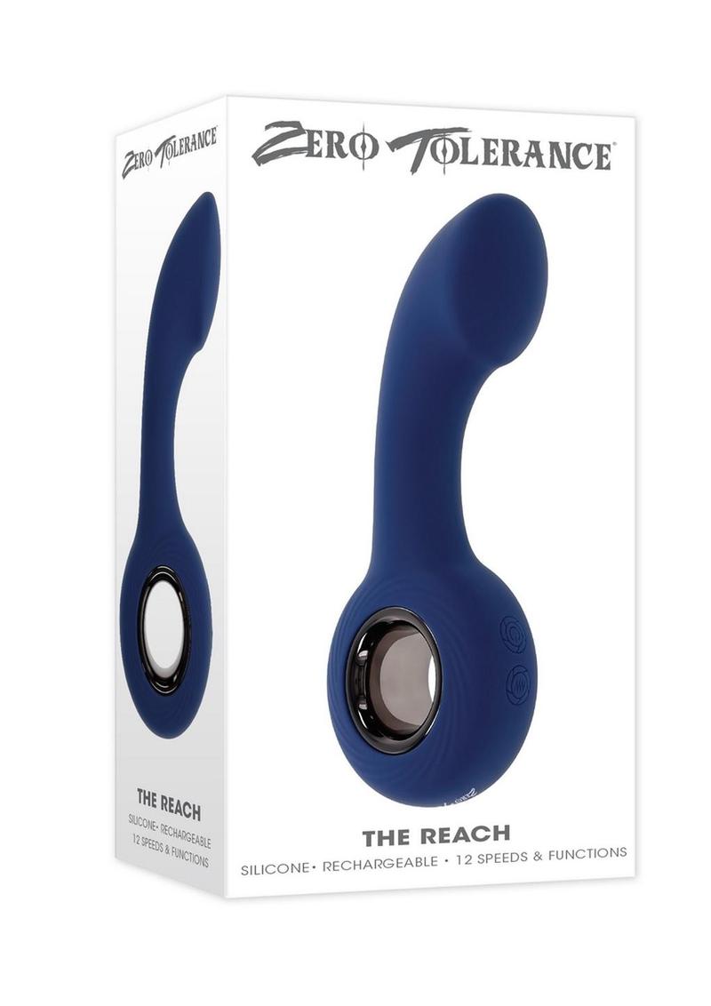 Zero Tolerance Reach Rechargeable Silicone Prostate Stimulator - Blue