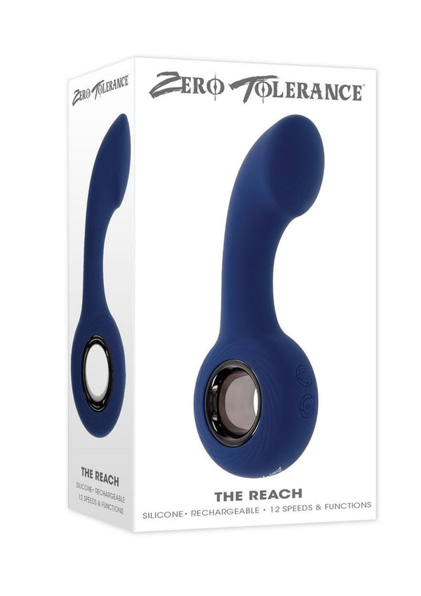 Zero Tolerance Reach Rechargeable Silicone Prostate Stimulator - Blue