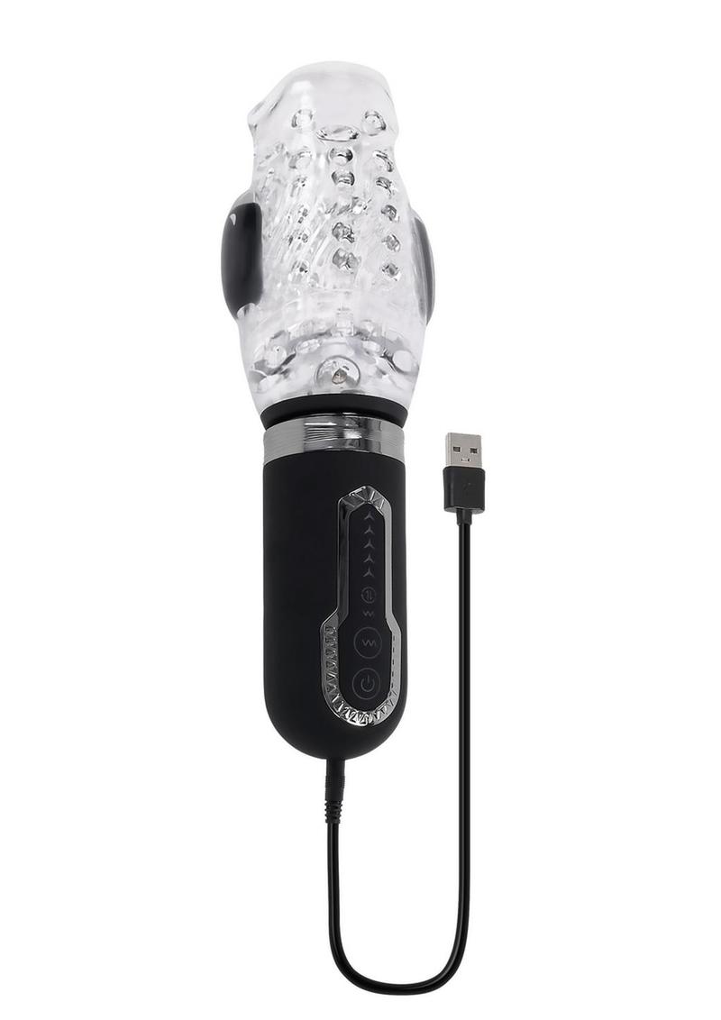 Zero Tolerance Thrill Ride Rechargeable Masturbator - Black