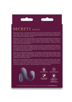 Secrets Maple Rechargeable Silicone G-Spot Warming Vibrator with Clitoral Stimulation and Remote Control - Purple