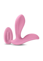 Secrets Rain Rechargeable Silicone Vibrator with Remote Control - Pink