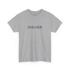 SHE/HER TEE BY CULTUREEDIT AVAILABLE IN 13 COLORS
