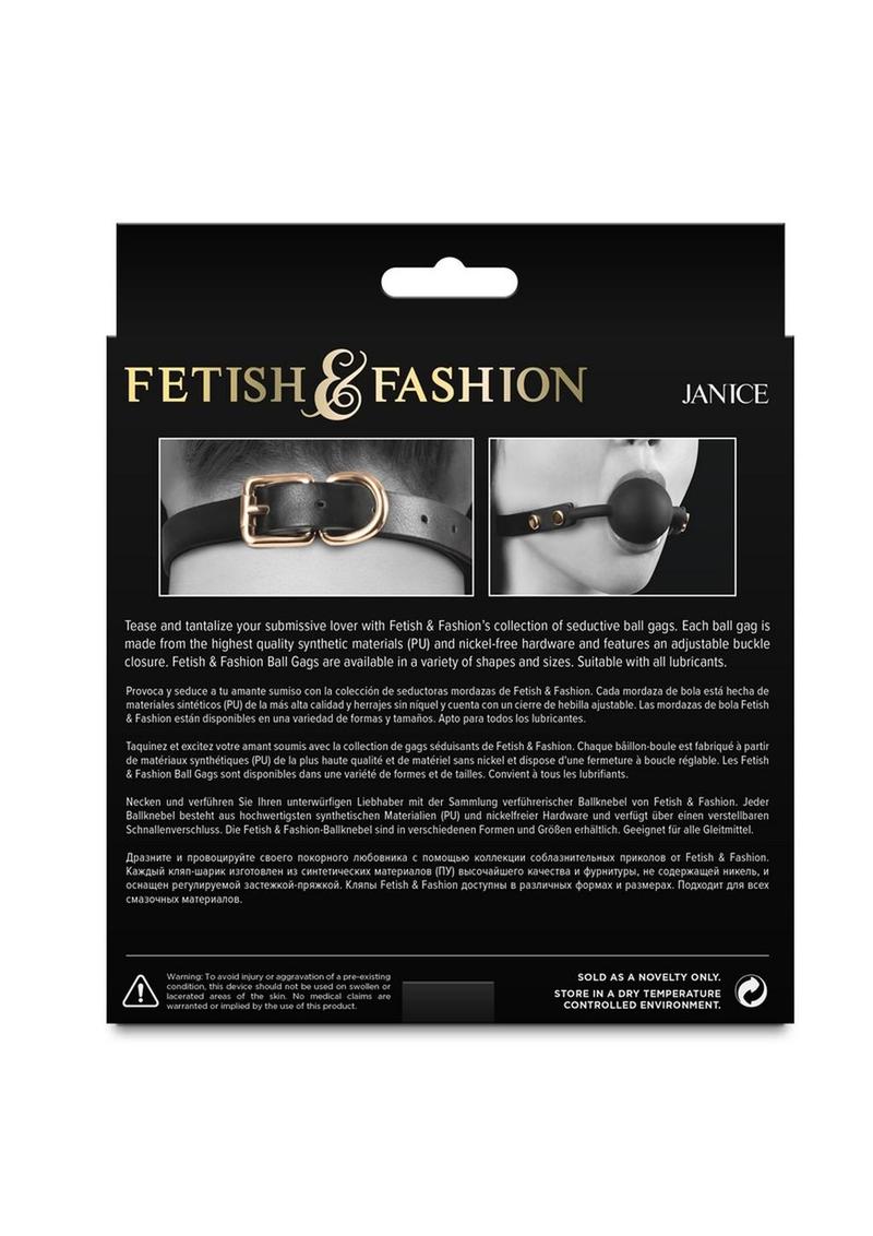 Fetish & Fashion Janice Ball Gag - Black