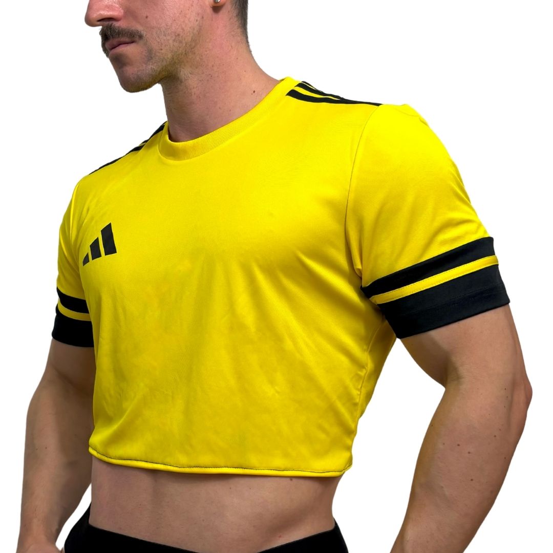 Adidas Neo Yellow Short Sleeve Crop Top BY SNEAKERMASK