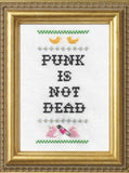 Punk Is Not Dead (w/ Tiny Safety Pin!) - Cross Stitch