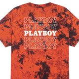 PLAYBOY Repeating Masthead Tie Dye T-Shirt