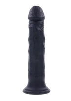 Black Thunder Rechargeable Silicone Dildo with Remote Control - Black