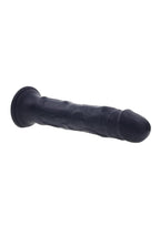 Black Thunder Rechargeable Silicone Dildo with Remote Control - Black