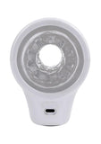 Playboy Spin Doctor Rechargeable Dual End Masturbator - White/Clear